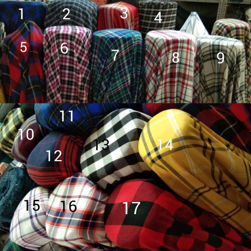 (Harga per 0,5m ) kain flanel / bahan flanel / TERMURAH