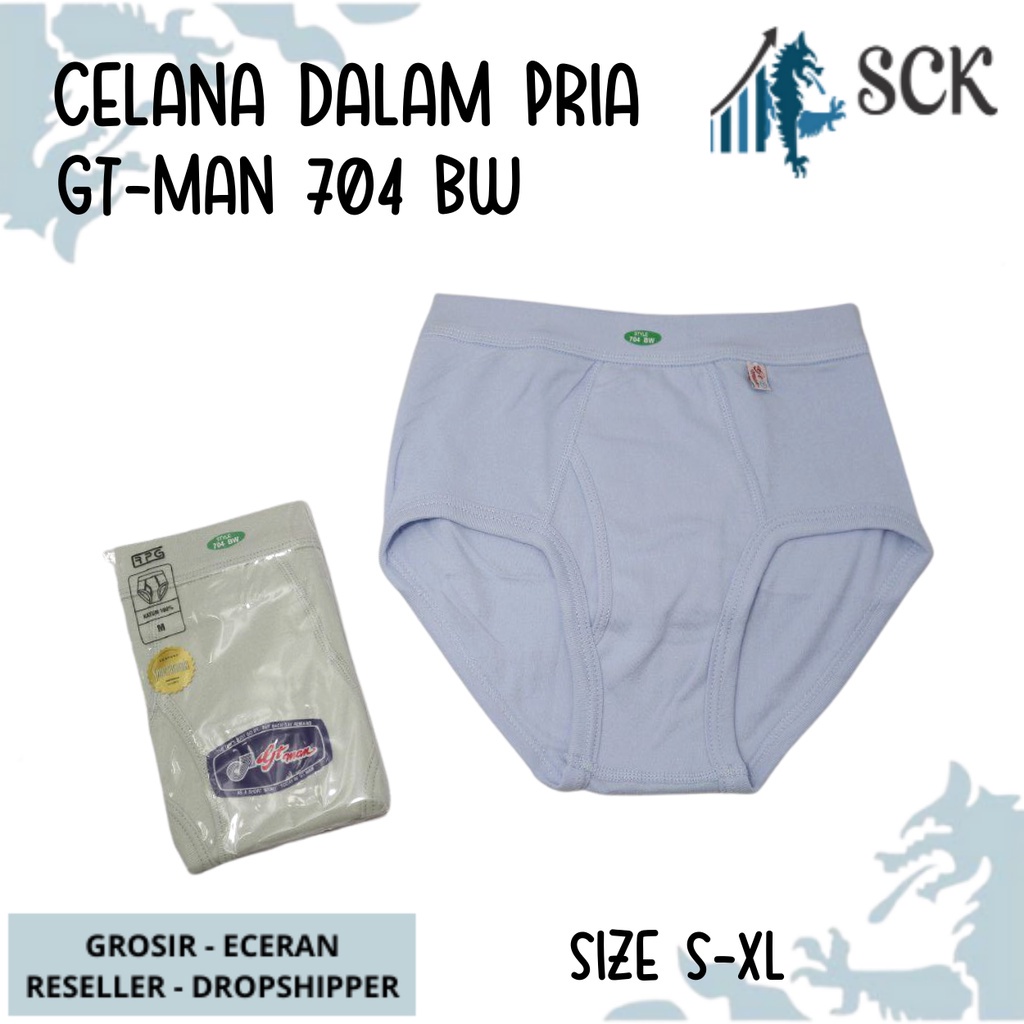 CD Pria GT-MAN 704 WARNA / Celana Dalam GTMAN 704 Bw Warna / Dalaman Pria Laki-Laki 704 Anti Selip - sckmenwear GROSIR