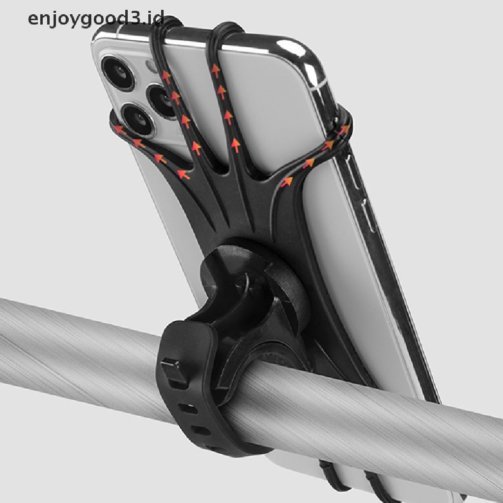 【 Rready Stock 】 360 Rotatable Silicone Bicycle Phone Holder Balance Car Motorcycle Stand GPS Support For Iphone 11 Xiaomi 10 Huawei P40 （ ID ）