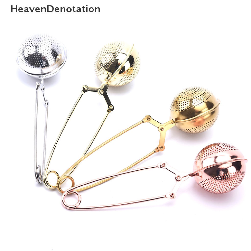 [HeavenDenotation] 1pc Tea Infuser Stainless Steel Sphere Saringan Teh Rempah Saringan Gagang Tea Ball HDV