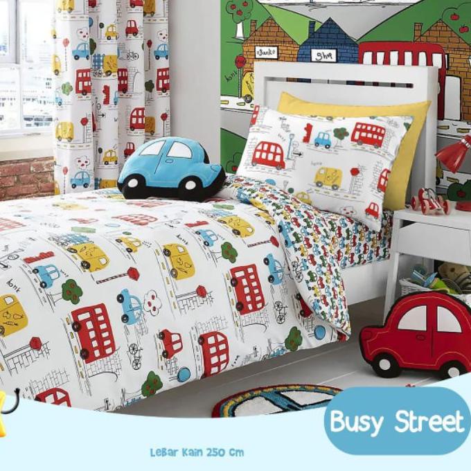 ➥ Sprei STAR motif anak laki laki cowo Mobil Cars produsen sprei STAR ANTI GESER ✸