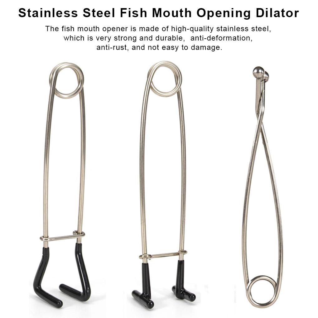 Huit Penyebar Mulut Ikan Stainless Steel Tahan Lama Pembukaan Fixator Profesional Tackle Fishing Decoupling Device Alat Pancing