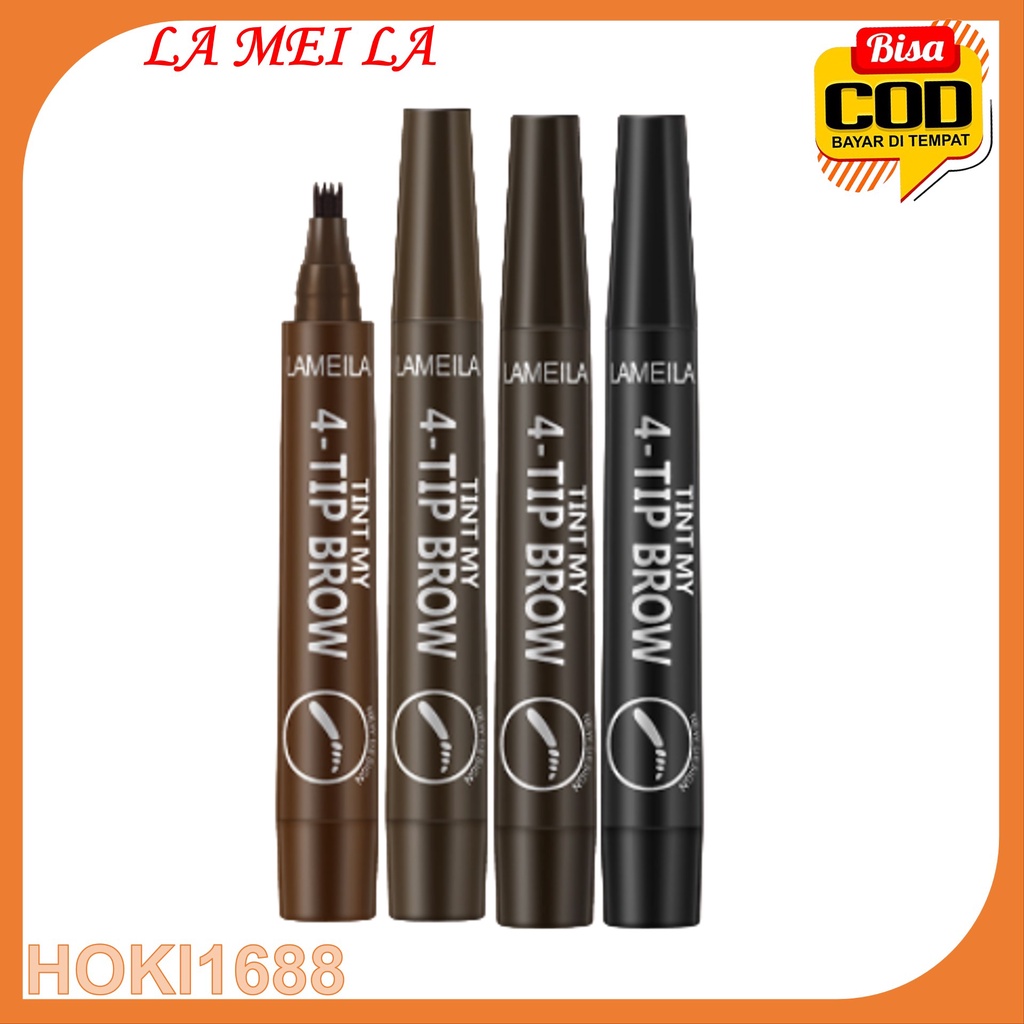 HK784-LAMEILA Eyebrow Waterproof Natural Eyebrow Pen Four-claw Eye Brow Tint Fork Tip Long Lasting