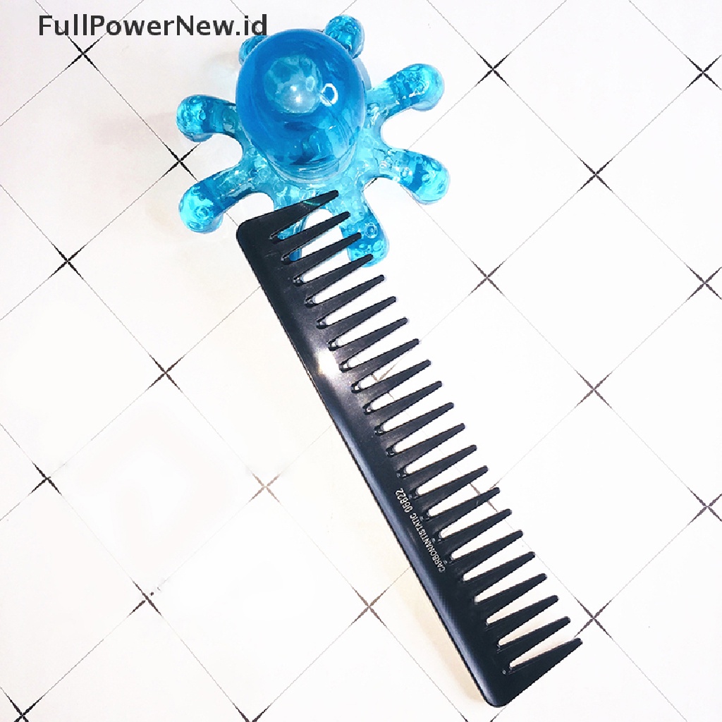 Power Gigi Besar Tahan Panas Gigi Lebar Besar Sisir Detangling Hairdressing Comb ID