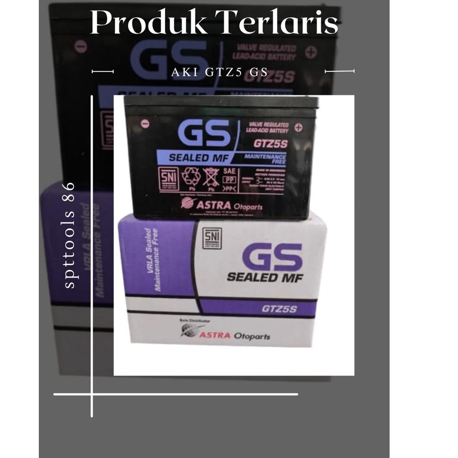 Aki GS Full Kering motor honda beat GTZ5 GTZ5S GS Y GTZ 5 5S GS Accu Full keringKering MF -  Update