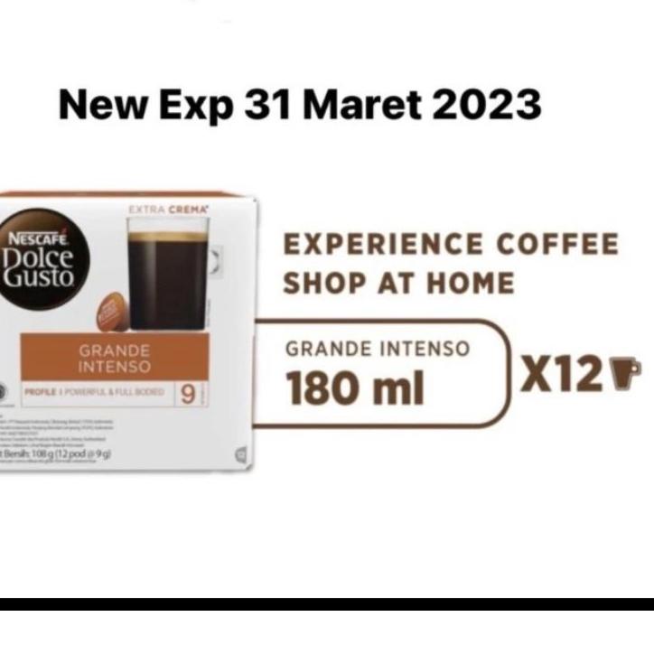 

✿ NESCAFE DOLCE GUSTO GRANDE INTENSO-12 CAPSULE EXP MARET 2023 ◌