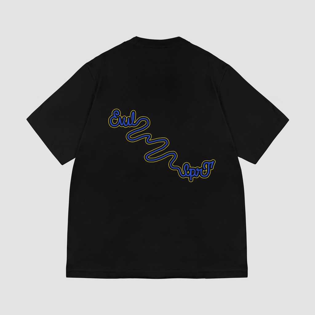 EVILSPIRIT KAOS OVERSIZE - PYRAMID OF MINDS BLACK UNISEX