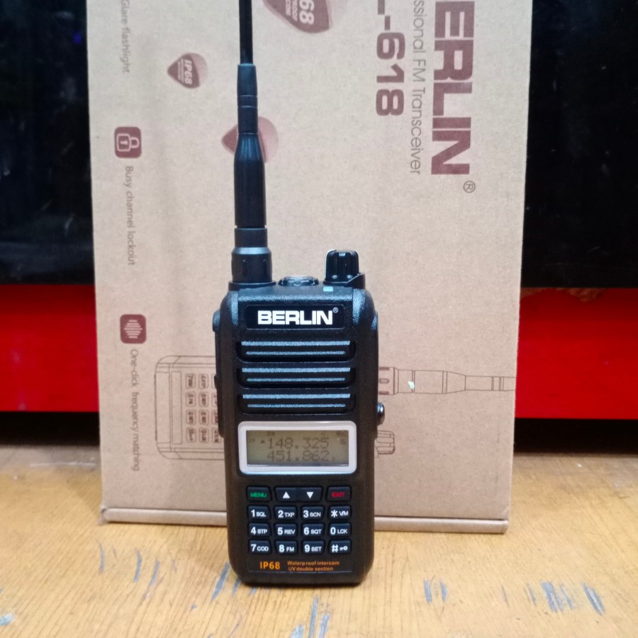 HT BERLIN BL-618 bl618WATERPROOF VHF 136-400MHZ UHF 400-480 MHz 10WAT