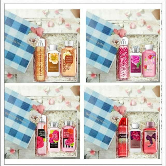 

(COD) (VERSI A) HAMPERS LEBARANBATH & BODY WORKS BBW GIFT SET PAKET BBW - WARM VANILLA SU