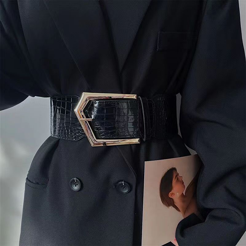 BGS-267 Belt Ikat Pinggang Wanita Sabuk Gesper Fashion Casual Dewasa Obi Karet Mewah Kekinian