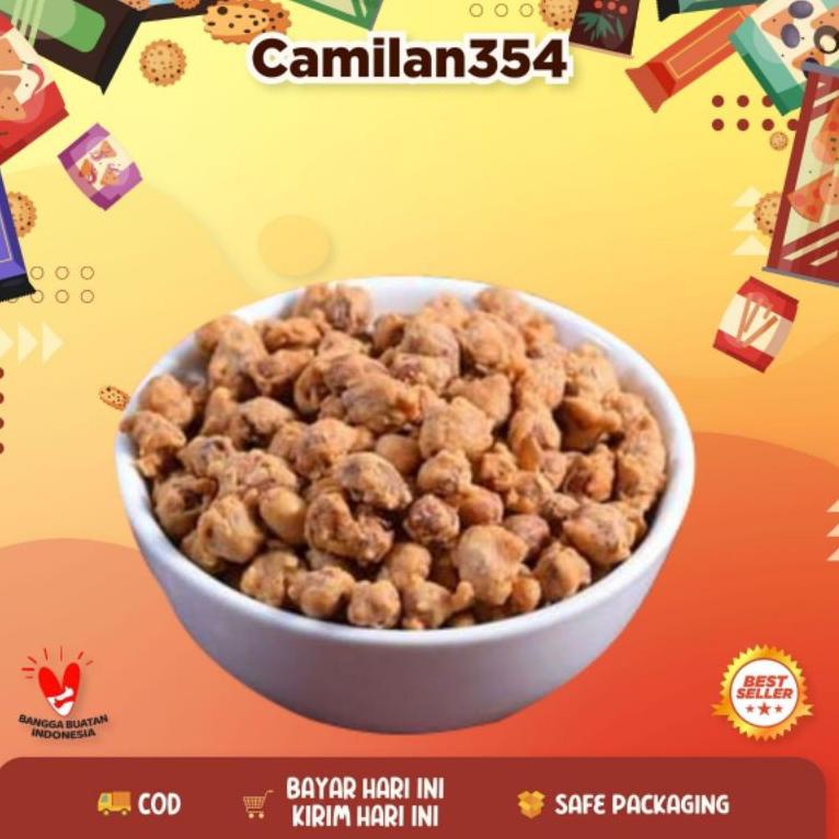 

Q95 Kacang Peyek Gurih - 250gr / Kacang Balut Renyah Murah / Cemilan NEW ビ