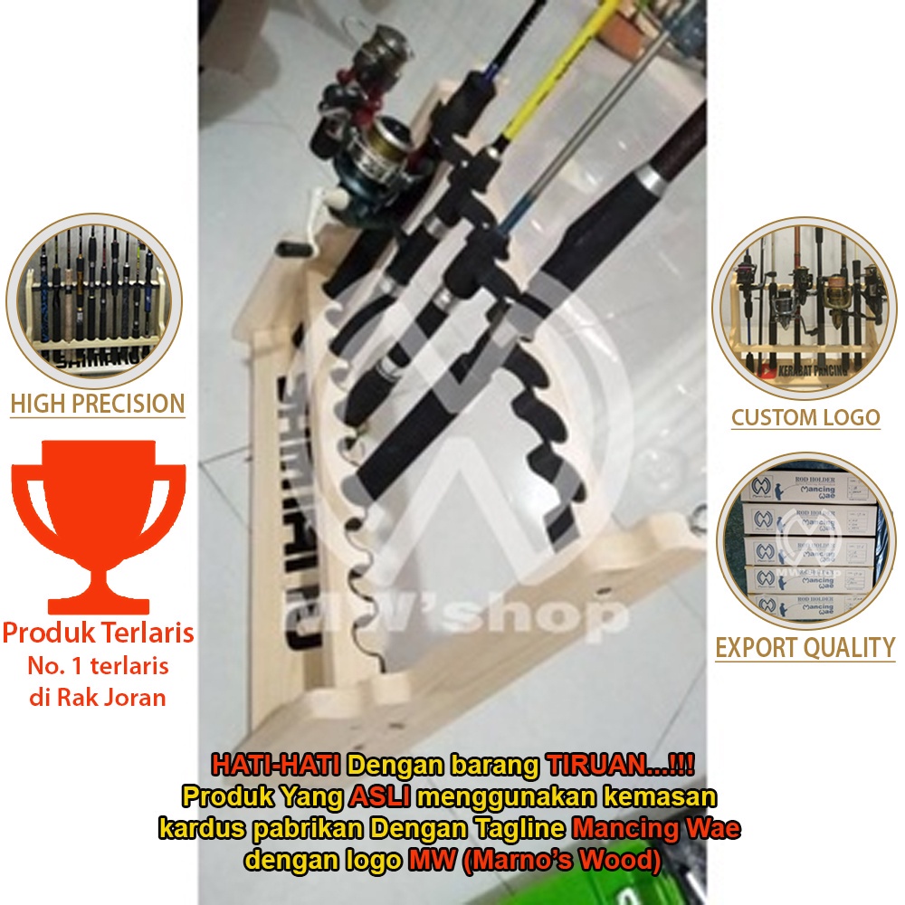 Rak PANCING / RAK Joran Rod Holder / Tempat Joran Pancing Dinding / Rak Joran Pancing Mancing Wae