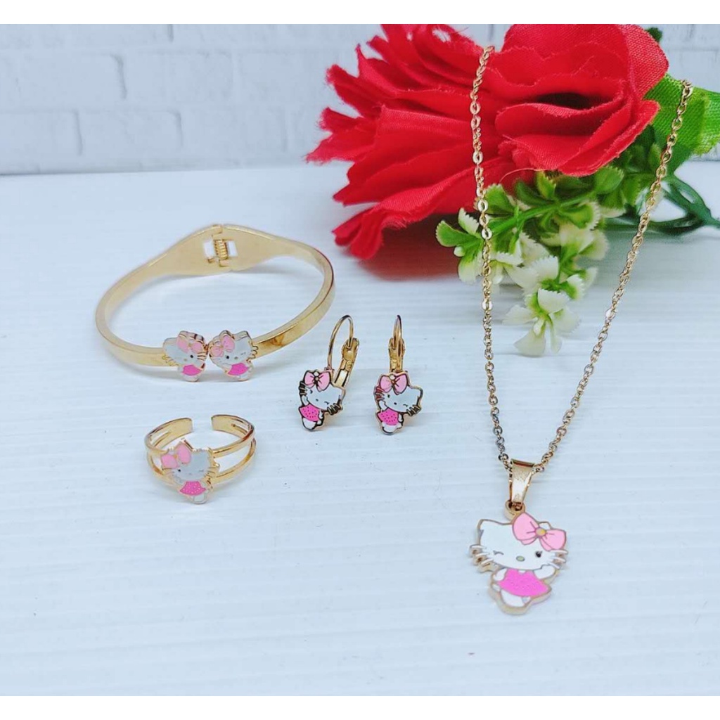 Titanium Set AnakKalung/Gelang/Anting  Perhiasan Fashion H19/H20