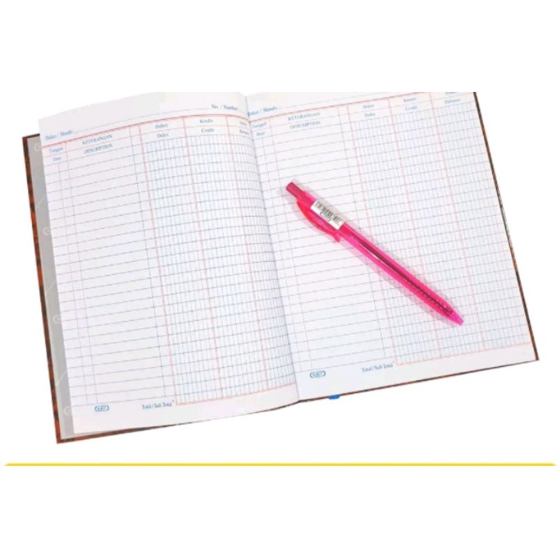 Buku besar pengeluaran pemasukan kas folio okey