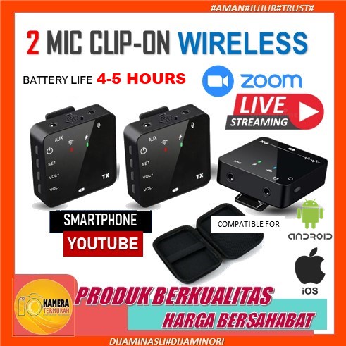 MIC HP YOUTUBER FOR ANDROID IPHONE ANDROID AND CAMERA PC LAPTOP