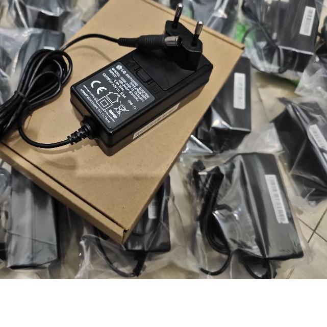 ➩ ADAPTOR ADAPTER CHARGER CASAN TV LG MONITOR LG LAYAR LG 19V-0.8A PLUG IN ORIGINAL LG ASLI 100% ☚