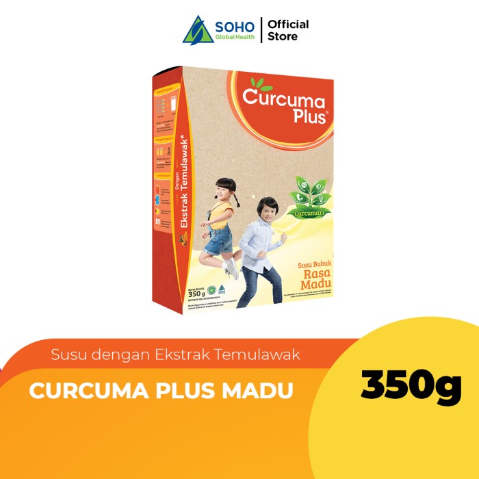 

[ COD ] Curcuma Plus Susu Bubuk Ekstrak Temulawak Madu 350gr