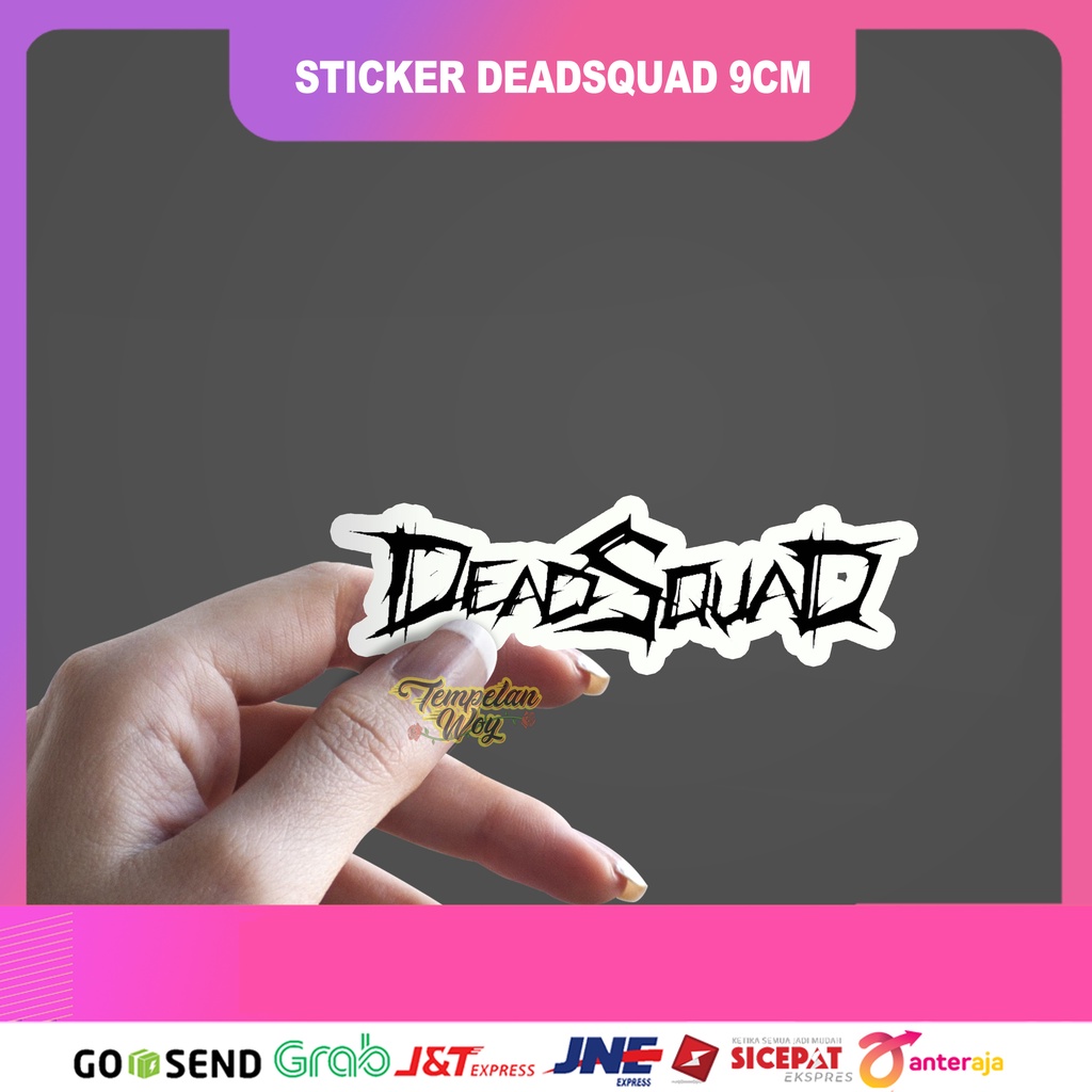 

Sticker stiker band deadsquad sticker tempel logo band berbahan vinyl anti air