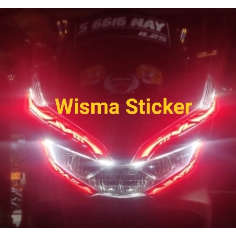 Stiker Alis Pcx 150 / Stiker Alis Atas Bawah / Stiker Alis Batik / Stiker Alis Batik Pcx