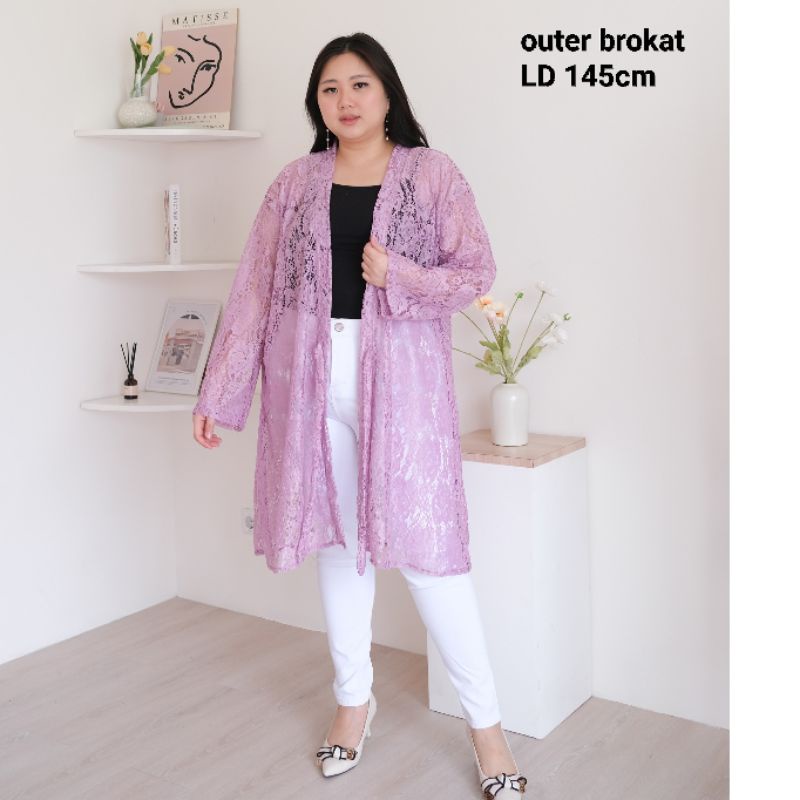TERLARIS outer brokat jumbo Ld145cm taly READY STOCK