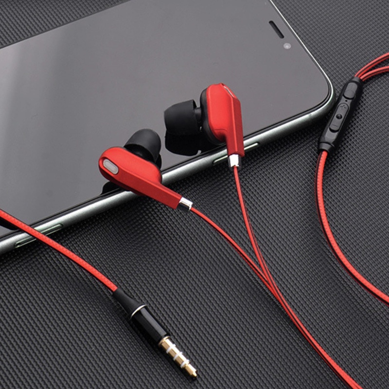 Zzz Headphone 3.5mm Dengan Mic Earbud Headset Stereo Isolasi Kebisingan Earphone Kabel