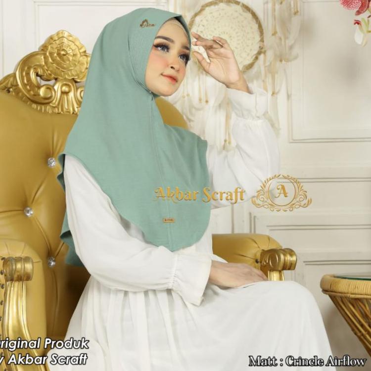Star 6.6 Jilbab Bergo Simple Daily Mini Oval 14 Ori Akbar Scraft