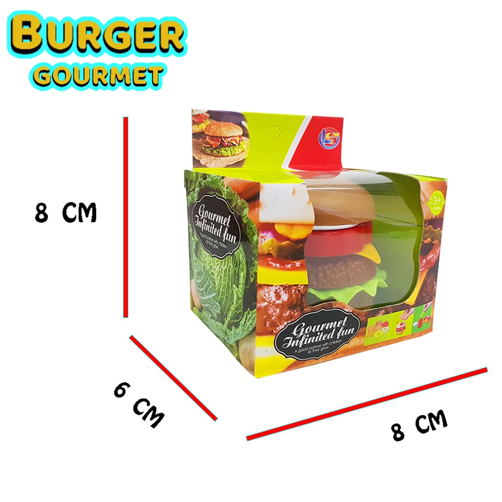 Mainan Anak Burger Gourmet / Mainan Edukasi Anak Ring Donat TERMURAH!!! ( YJ.LF28 ) jsp