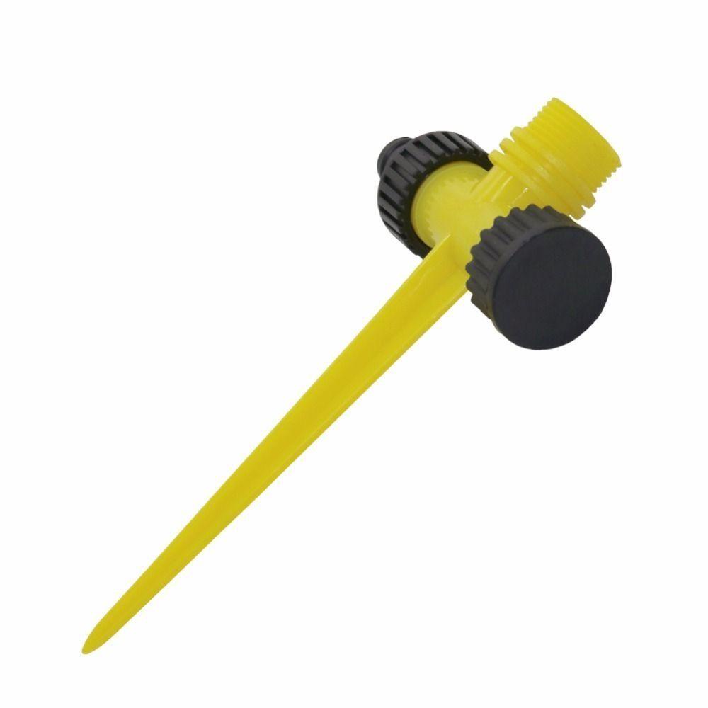 Sprinkler Agustina Setelan Pertanian Kuning Untuk Rocker Taman Dengan Double Outlet Fixing Bracket Jet Spinkler