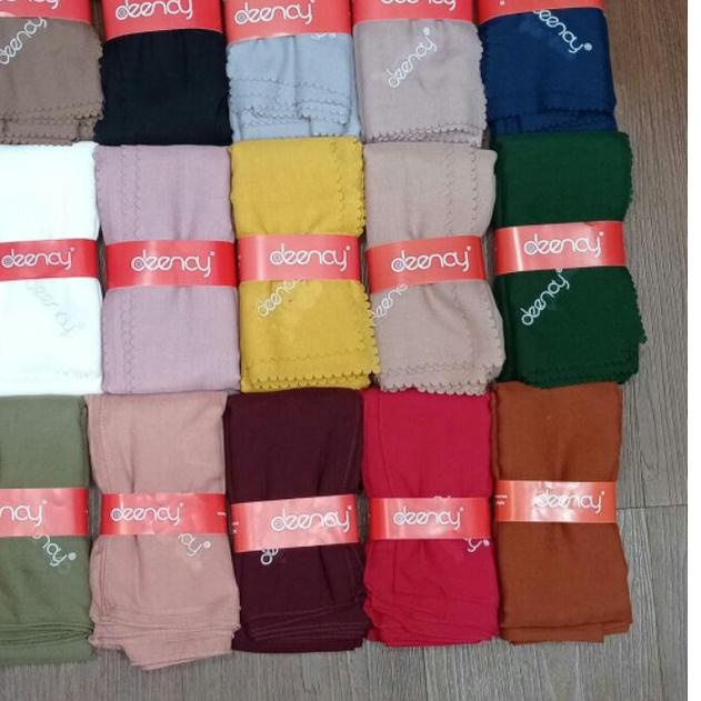 ➩ segi empat deenay ori polos, hijab deenay liza ori ✰