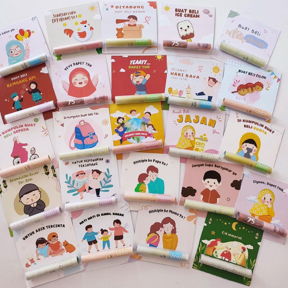 

O98 amplop idul fitri karakter lucu / amplop lebaran unik PALING DICARI ど