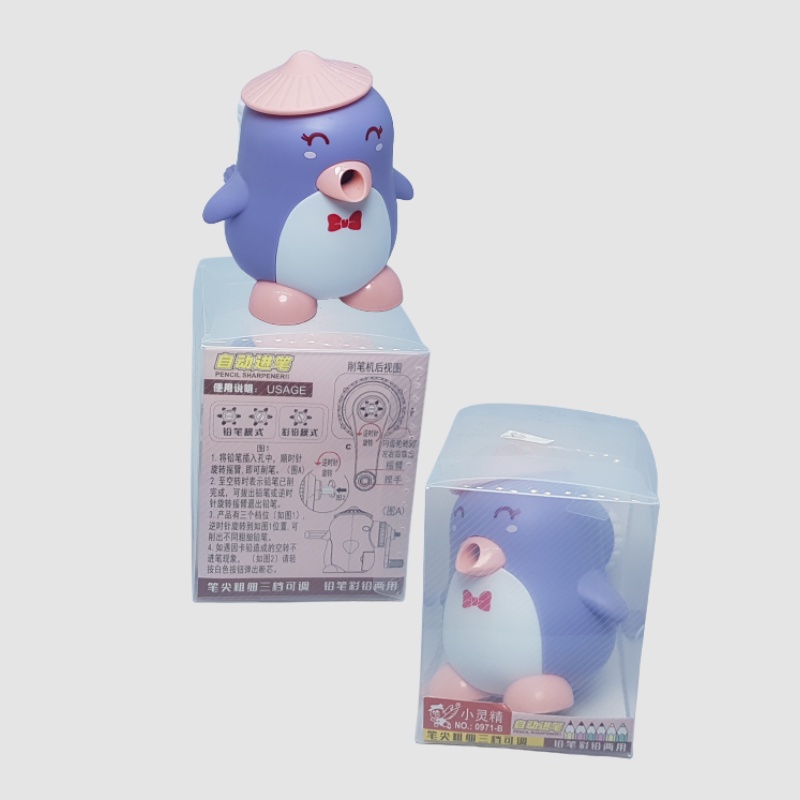 

RAUTAN PENSIL PUTAR / SERUTAN PENSIL MEJA BENTUK PENGUIN / PENCIL SHARPENER MOTIF PENGUINS MODEL SX-0971