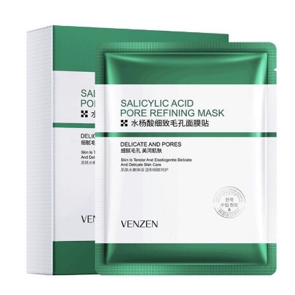 VEZE Sheet Mask Masker Wajah Salicylic Pore Refining Facial Mask LS