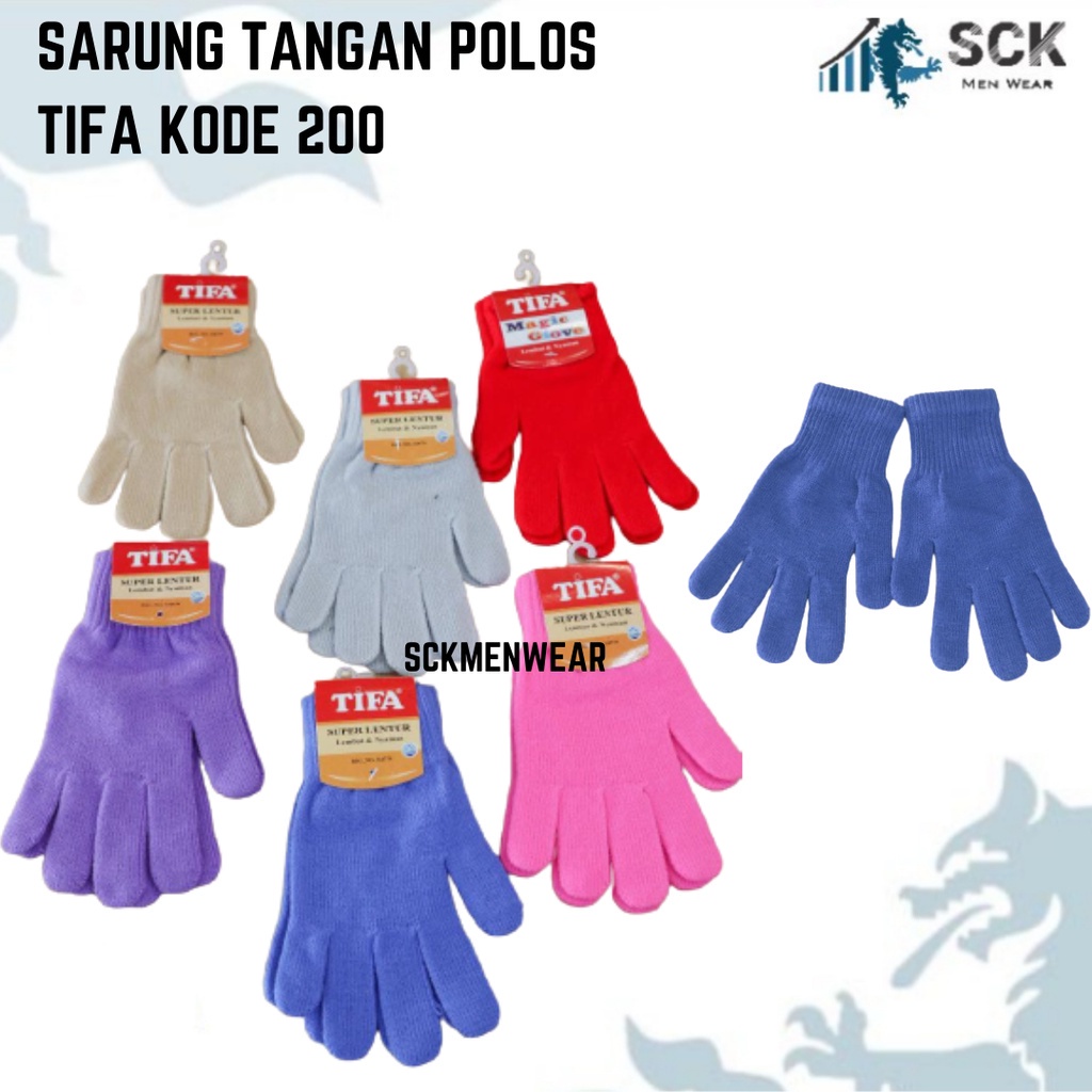 Sarung Tangan TIFA 200 WARNA / Kaos Tangan Dewasa Warna Warni Cerah Gelap POLOS BAHAN SPANDEX Perempuan Perlengkapan Otomotif - sckmenwear GROSIR