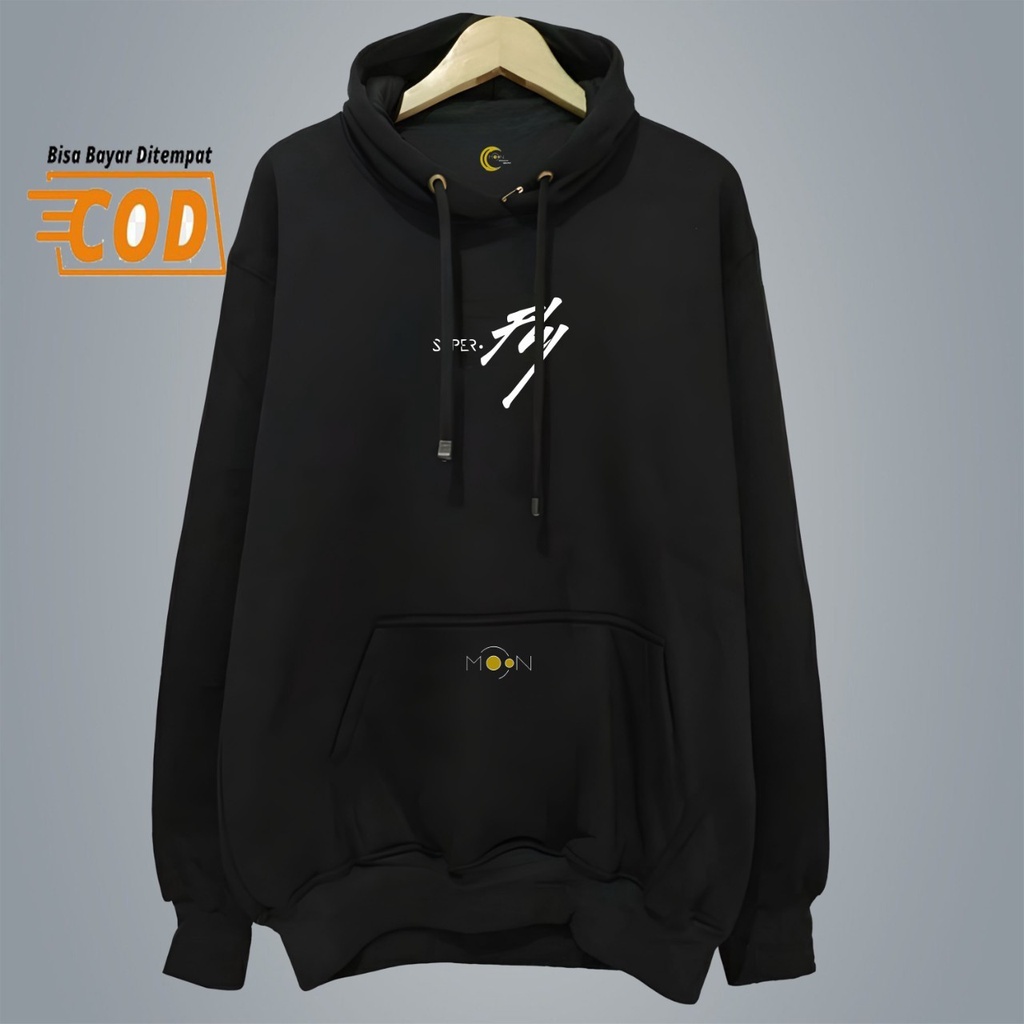 Hoodie pria distro aesthetic Hitam Full Motif Sweater hoodie pria distro murah Jaket hoodie pria distro keren Sweater cowok dewasa