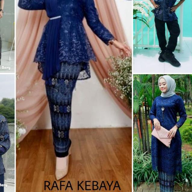 ♪ SET KEBAYA COUPLE / BAJU BATIK COUPLE / KEBAYA BROKAT TUNIK JUMBO MODERN / KEMEJA BATIK MOTIF TORA