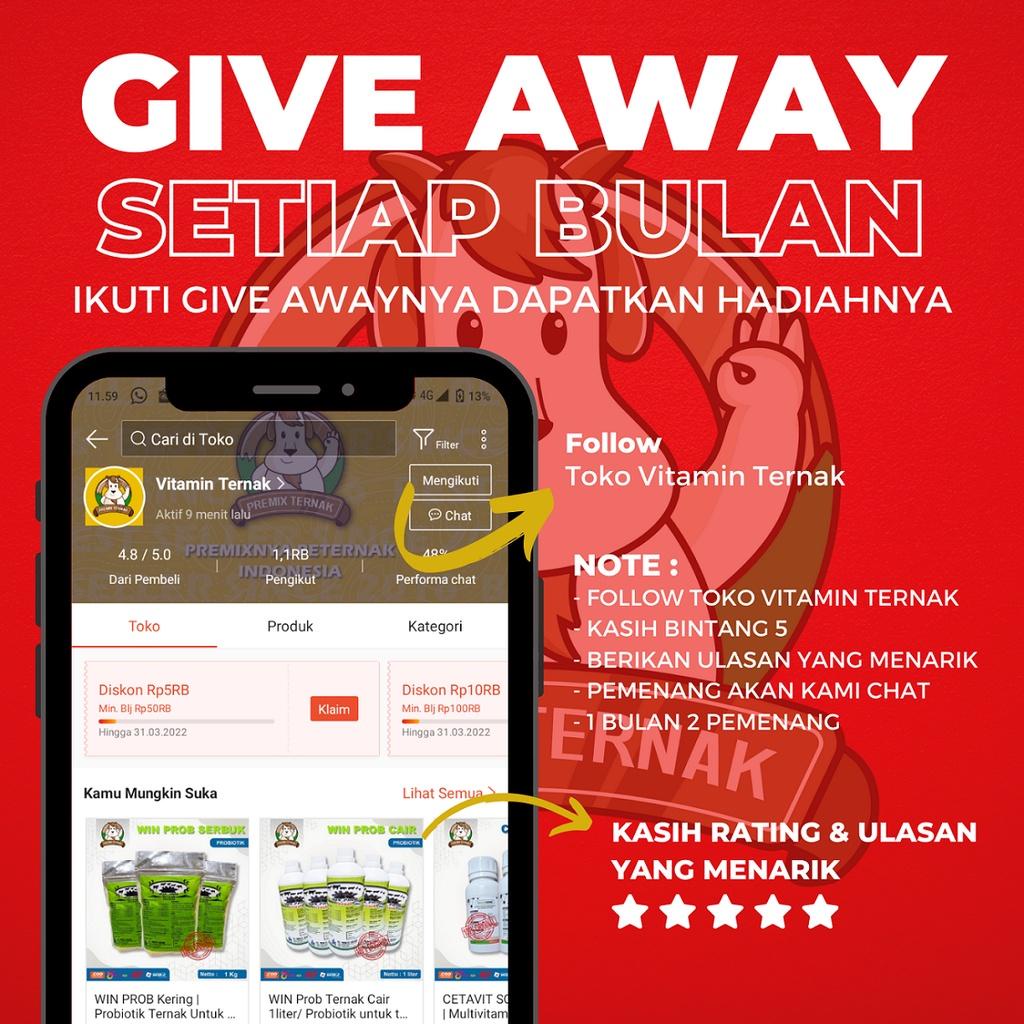 Obat Penguat Otot (Anti Lemes) Ternak Sapi Kambing Domba I Penambah Energi Spontan (ATP) I CETAVIT S