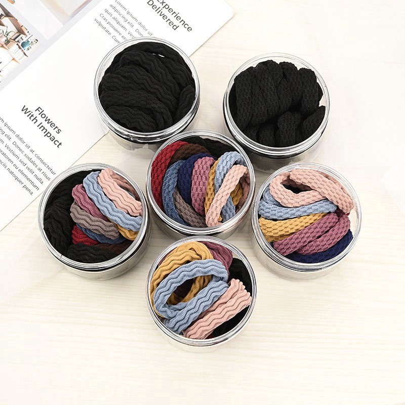 IKAT RAMBUT KERUT 20PCS / HAIR RUBBER BAND KOREA BAHAN TEBAL