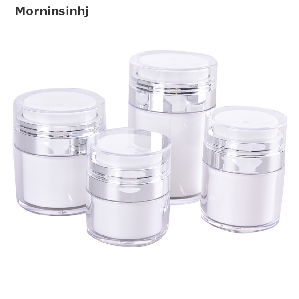 Mornin Acrylic Airless Pump Jar Botol Cream Akrilik Kosong Isi Ulang Kosmetik Berisi id