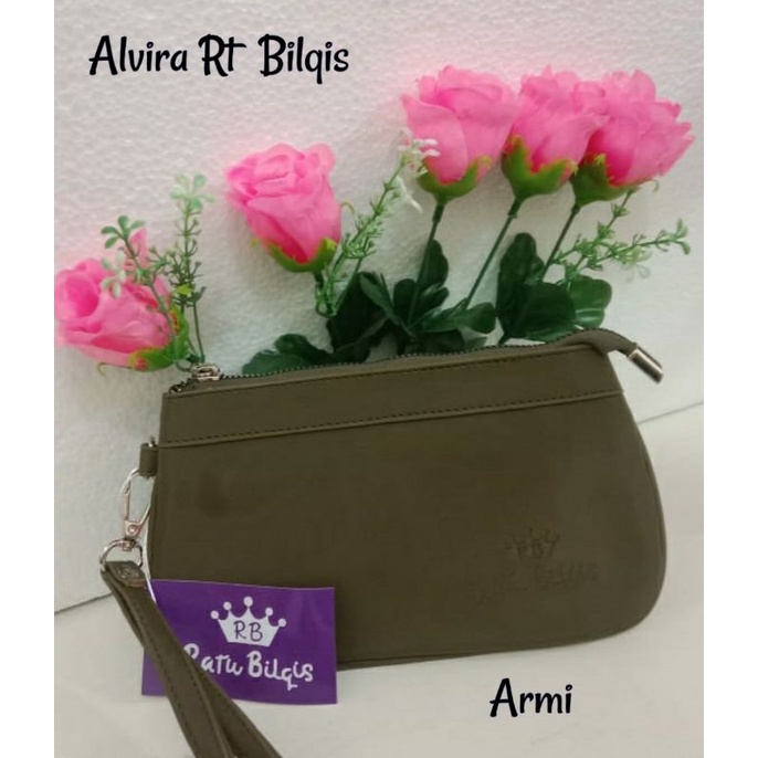 Ratu Bilqis - Alvira Pouch Tas  Dompet Wanita Waterproof Bahan Chocoly