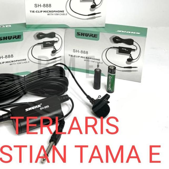 ➾ Mic jepit shure super peka cocok untuk imam masjid shure sh 888 ♬