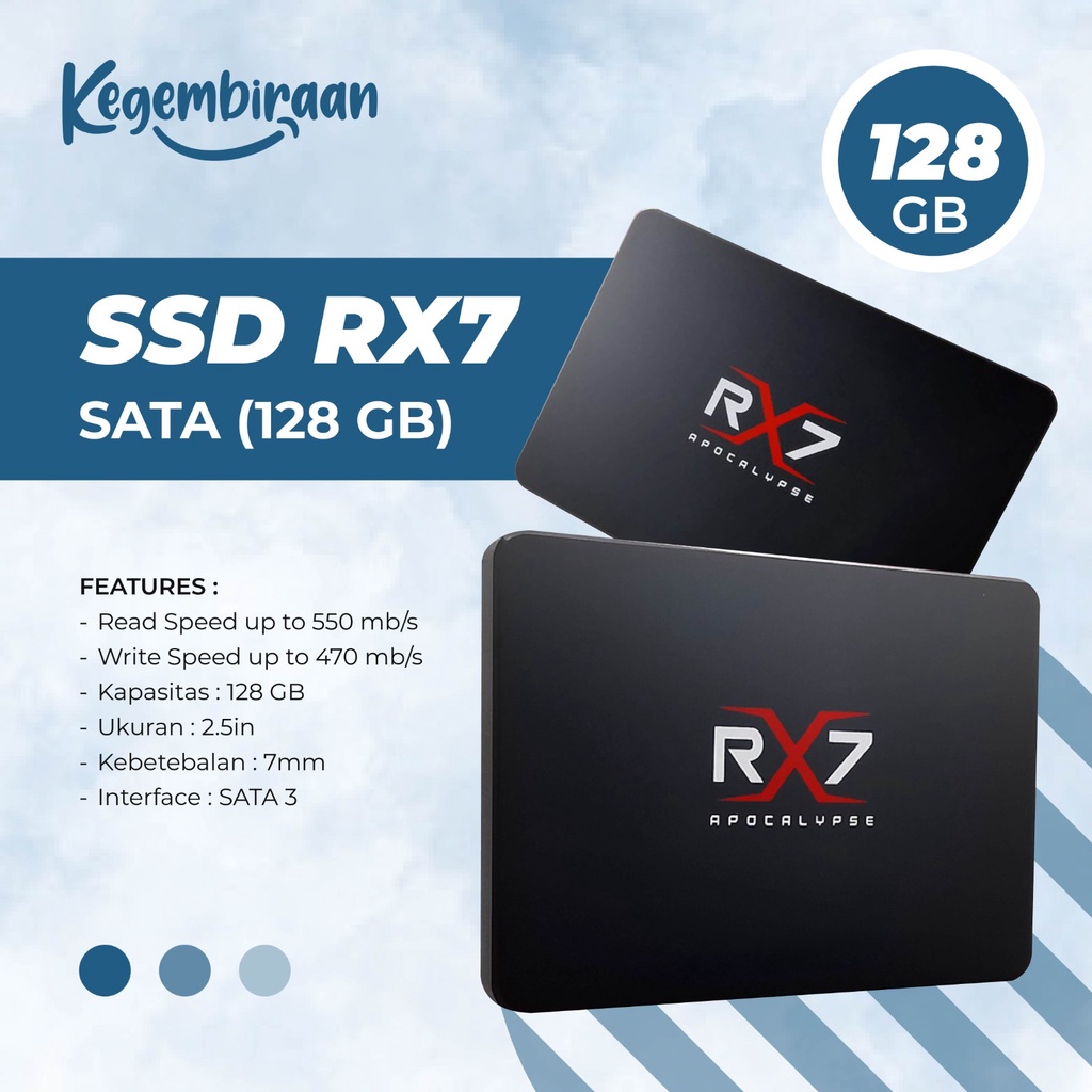 SSD SATA RX7 128GB APOCALYPSE SSD INTERNAL LAPTOP PC ORIGINAL