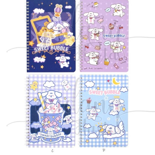 

T26 Notebook A5 Spiral Sweet Bubble Angel Buku Motif Peri Lucu GH 308161 BIG DISKON ✮