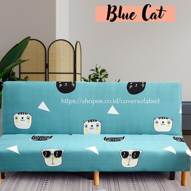 ▼ COVER PELINDUNG SOFA BED SPREI KURSI TAMU SOFABED POLYESTER IMPORT MOTIF PATTERN UKURAN  CM FURNIT