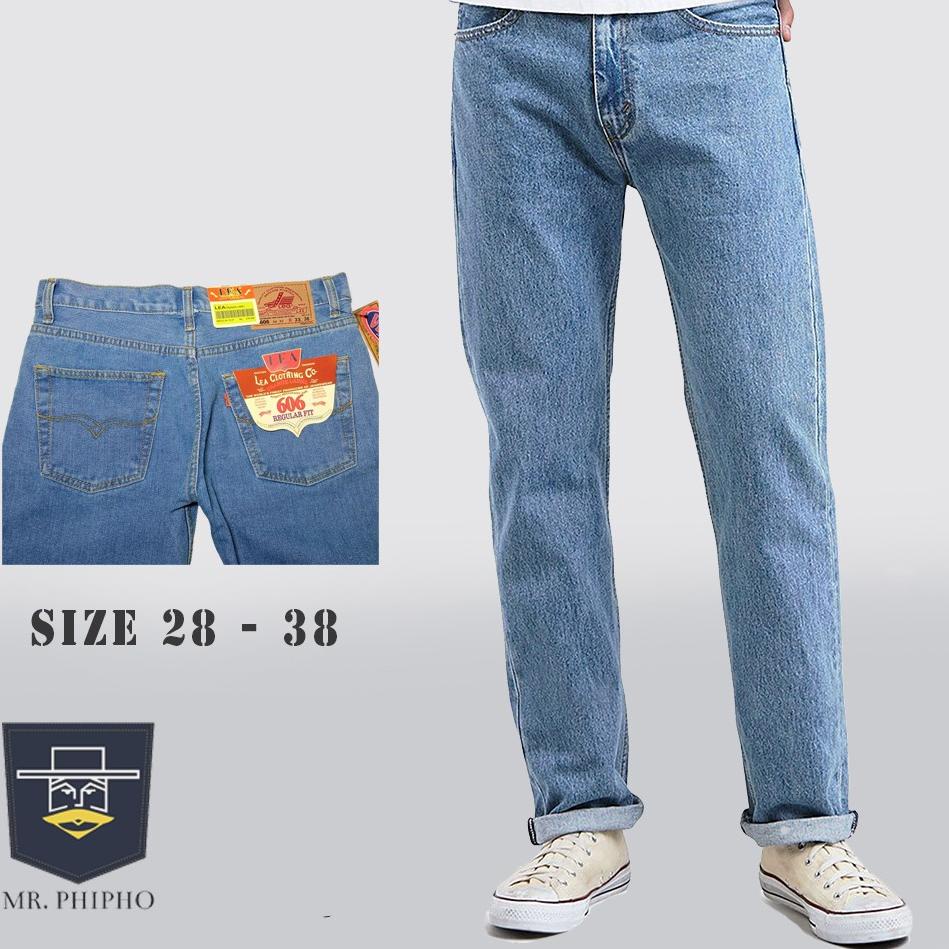 TERPERCAYA Celana Jeans Lea 606 Reguler fit Jins Pria Kekinian Clana Jens Murah Jean Original Best S