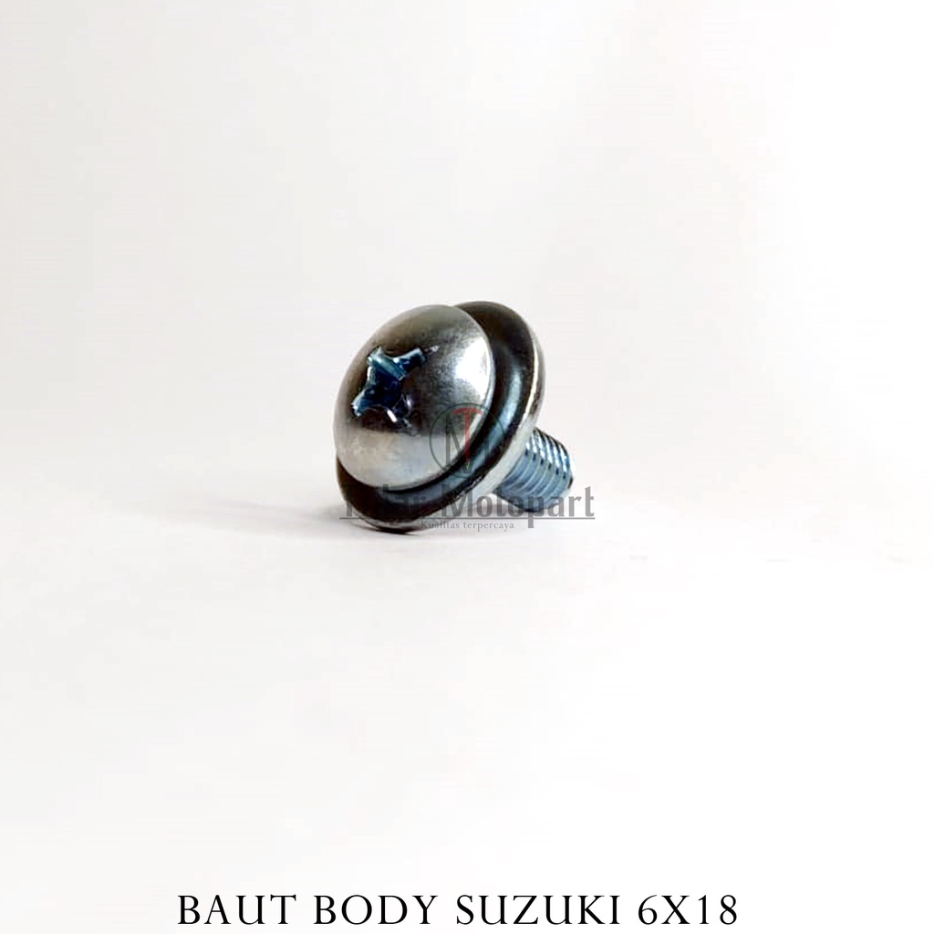Baut Body Suzuki 6x18 / Satria 2 Tak/Tornado GS-GX/TSR/TS/RGR/RC 80-100-110 Crystal/Shogun 110-125 N