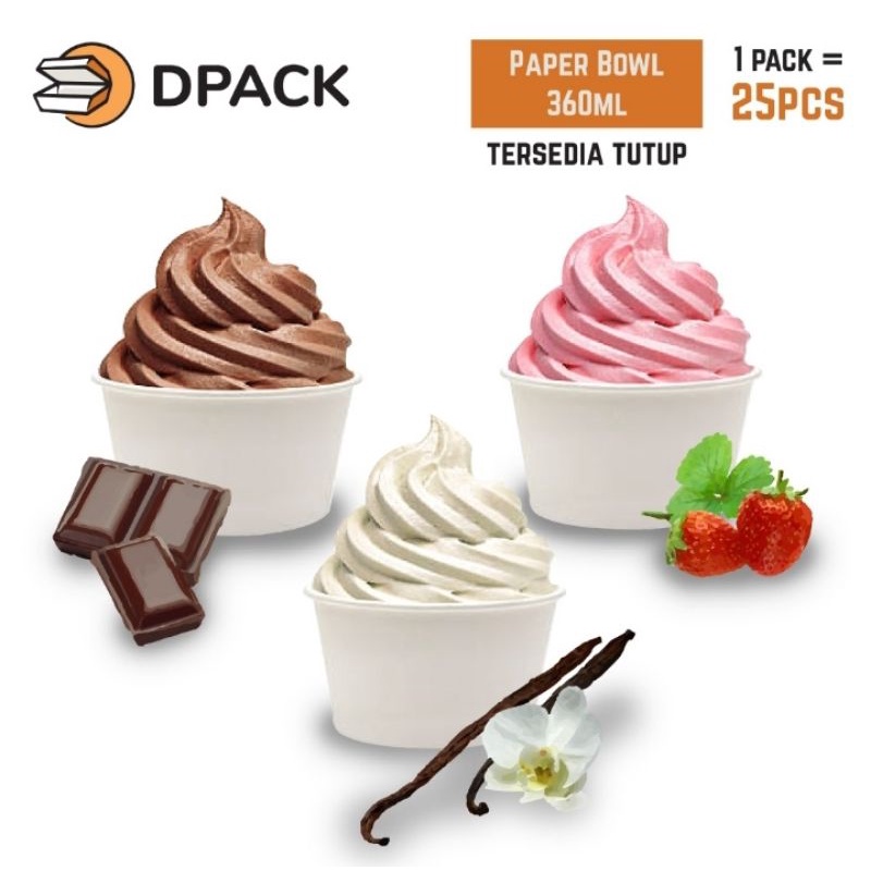 Paper Bowl 360 ml | Mangkok Kertas | Rice Bowl Paper 360 ml