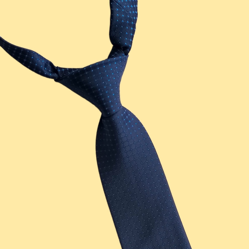 Dasi Pria Premium Quality Instant Siap Pakai Vecro Motif Free Box