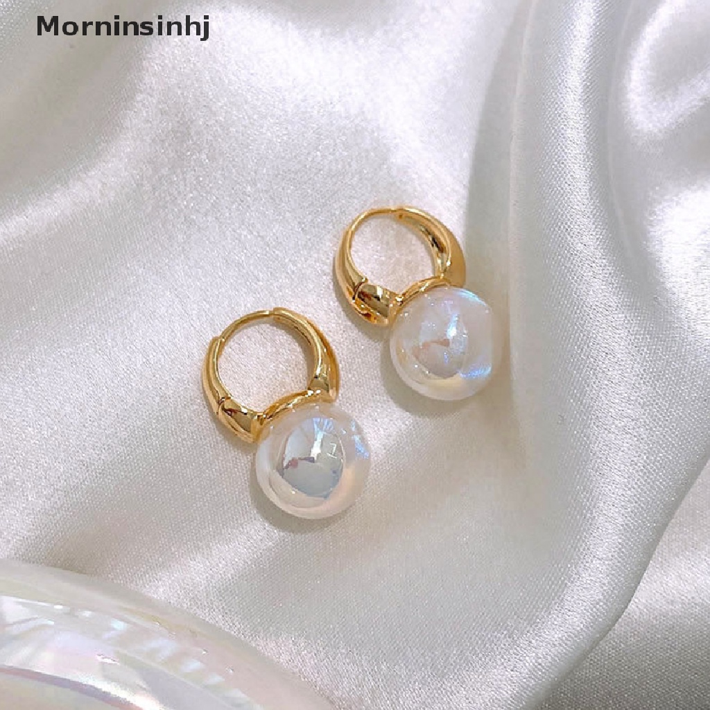 Mornin Fashion Wanita Manik-Manik Anting Fashion Telinga Gesper Ear Clasp Hoop Earrings Perhiasan id