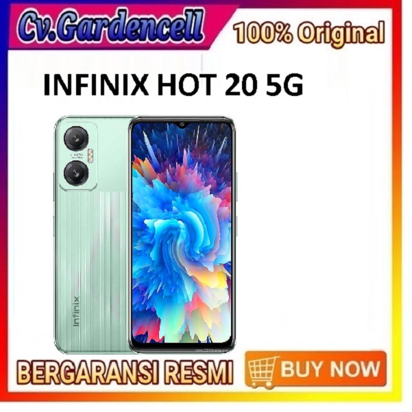 Infinix Hot 20 5G ram 4/128gb Garansi Resmi