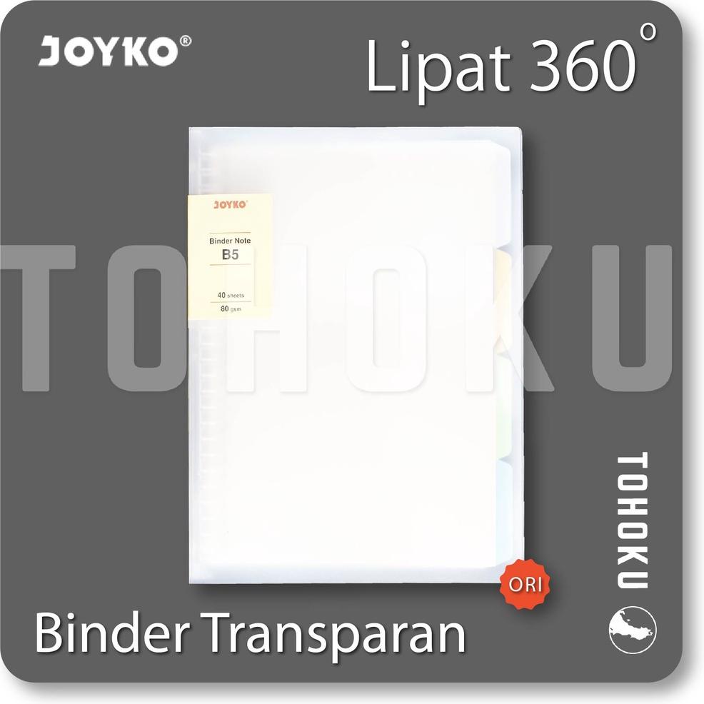

V93 Joyko Binder Transparan Aesthetic dapat Ditekuk 360° - B5-TP-P READY STOCK ⍈
